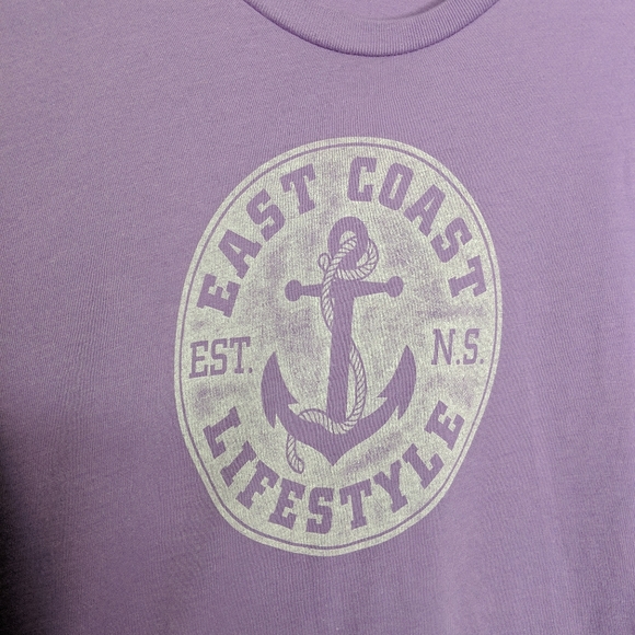 East Coast Lifestyle Purple Logo Tee Small - Picture 3 of 7